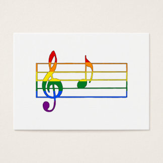 Rainbow 'A' Musical Note