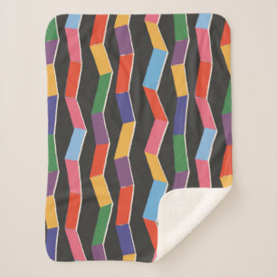 Rainbow abstrakte Zickzack-Nahtlose Muster,Handpi Sherpadecke