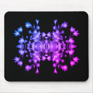 Rainbow Abstraktes florales Muster Mousepad