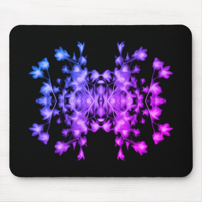 Rainbow Abstraktes florales Muster Mousepad (Vorne)