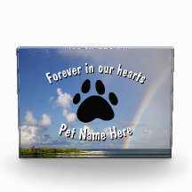 Rainbow-Acrylblock für benutzerdefinierte Pet-Memo