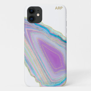 *~* Rainbow Agate Gold Glitzer Pastell Case-Mate iPhone Hülle