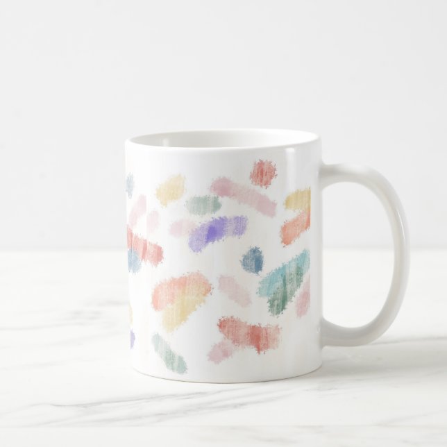 "RAINBOW AIR, JETZT BOARDING" Klassische Tasse, 11 Kaffeetasse (Rechts)