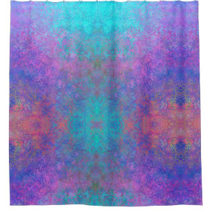 Rainbow Alcohol Tinte, hell Abstrakt Duschvorhang