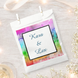 Rainbow Alcohol Tinte Wasser Farbe & Gold Geschenktütchen