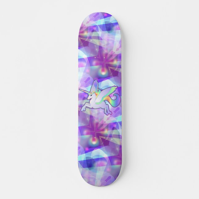 Rainbow Alicorn Skateboard (Vorne)