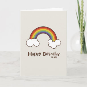 Rainbow Alles Gute zum Geburtstag Karte