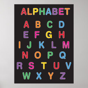 Rainbow Alphabet Poster