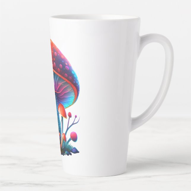 Rainbow Amanita Muscaria Latte Tasse (Rechts)