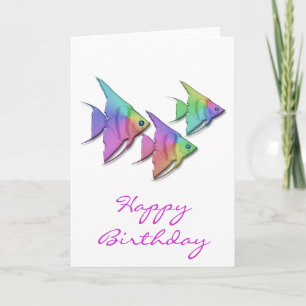 Rainbow Angel Fish Karte