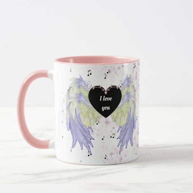 Rainbow angel wings tasse (Links)