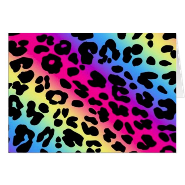 Rainbow Animal Print (Vorderseite (Horizontal))