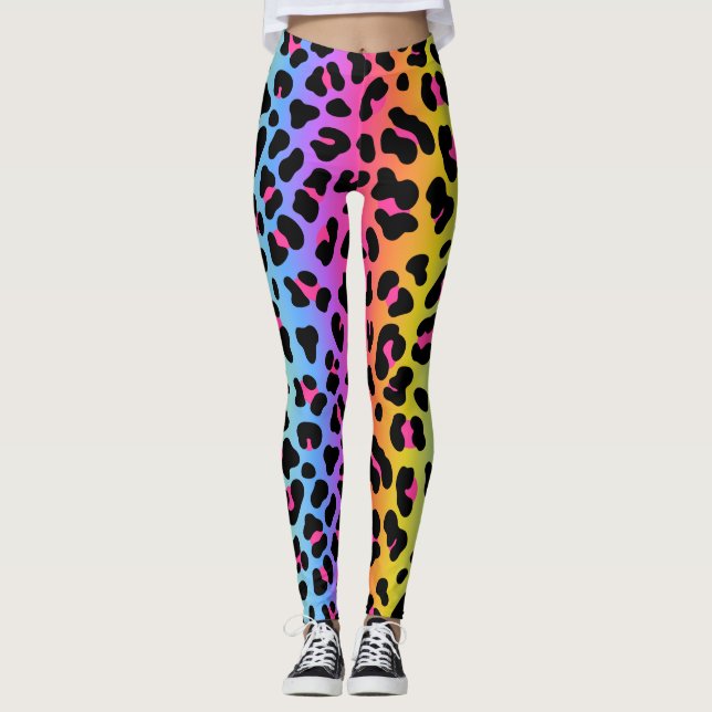 Rainbow-Animalier Leggings (Vorderseite)