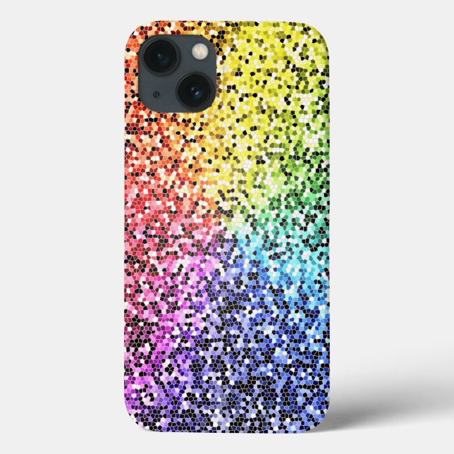 Rainbow Apple iPhone Case Design Smartphone (Rückseite)