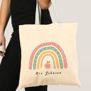 Rainbow & Apple Lehrer Wertschätzung Tragetasche