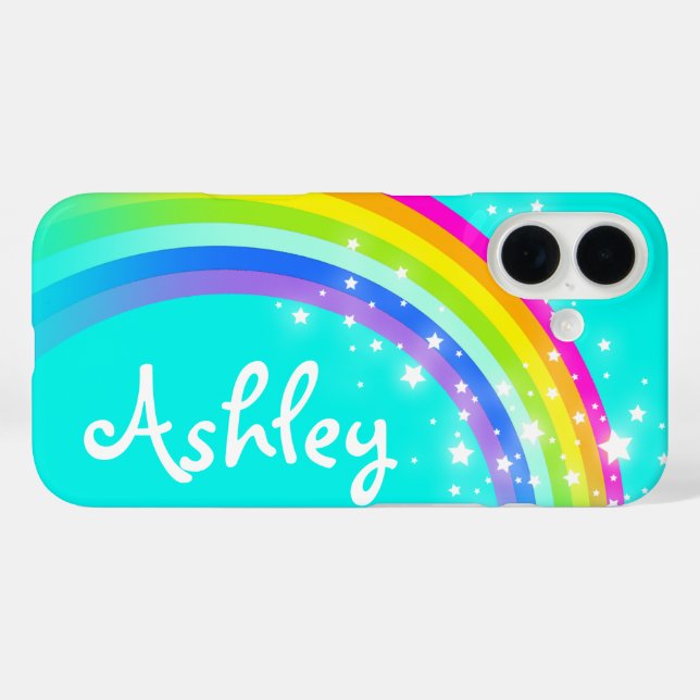 Rainbow aqua sky bunt individuelle Name title_seo2 (Rückseite (Horizontal))