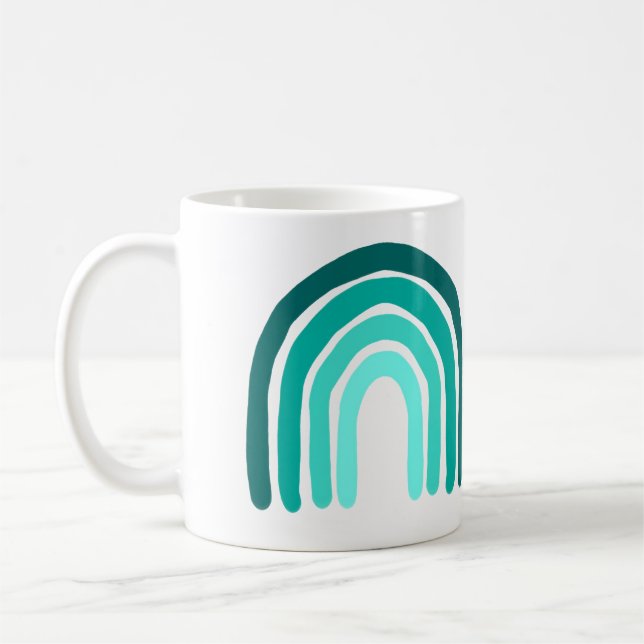 Rainbow Aquamarine Tasse (Links)