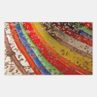 Rainbow Art Glass Rechteckiger Aufkleber