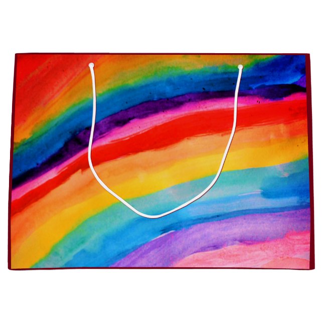 Rainbow Art Große Geschenktüte (Vorderseite)