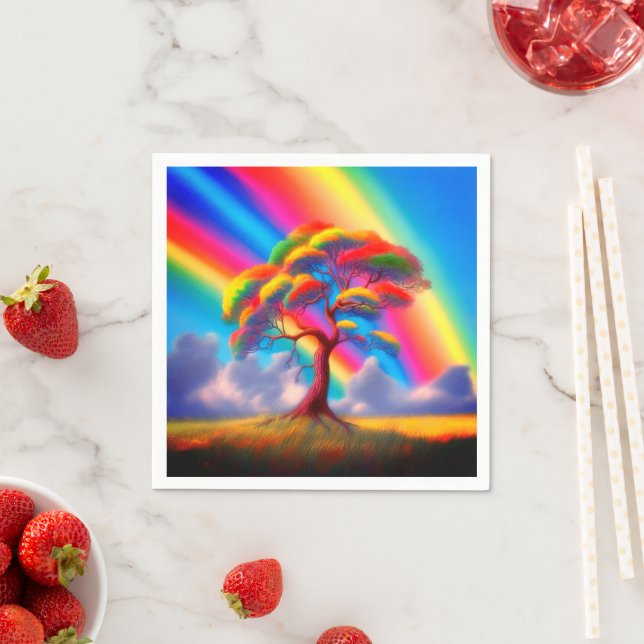 Rainbow Art Serviette (Beispiel)