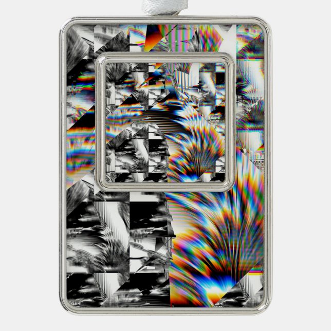Rainbow Assault Weihnachtsschmuck Rahmen-Ornament Silber (Vorderseite)