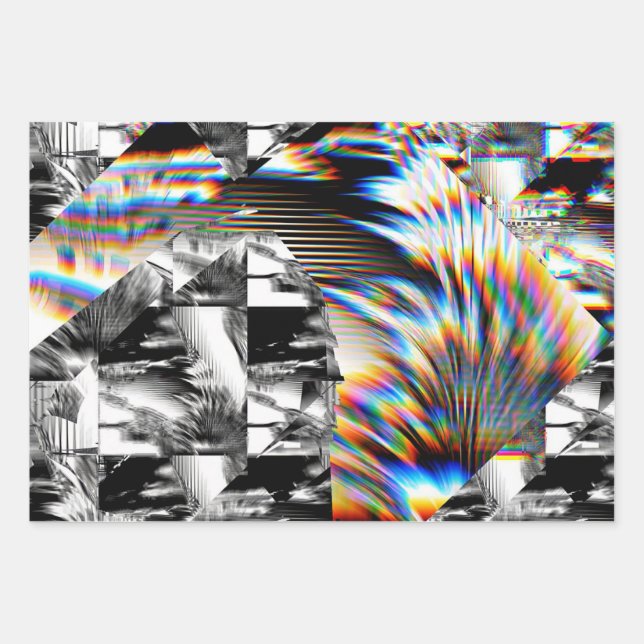 Rainbow Assault Wrapping Paper Flat Sheet Set 3 Geschenkpapier Set (Vorderseite)