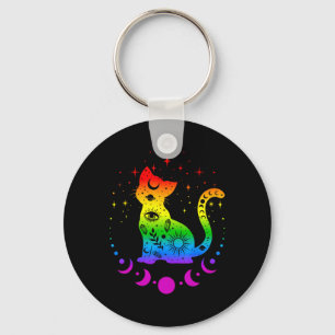 Rainbow Astrologie Kat Lgbt Gay Pride Flag Schlüsselanhänger