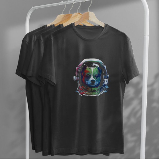 Rainbow Astronaut Dog T-Shirt (Von Creator hochgeladen)