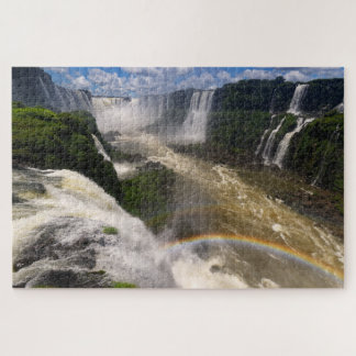 Rainbow at Iguazu Falls in Brazil