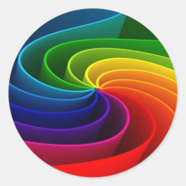 Rainbow-Aufkleber-Umschlag Aufkleber-Gastgeschenk Runder Aufkleber