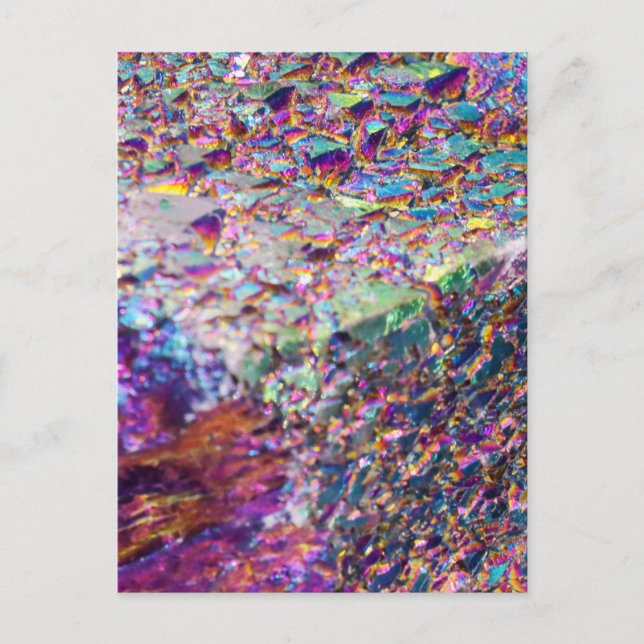 Rainbow Aura Crystals Postkarte (Vorderseite)
