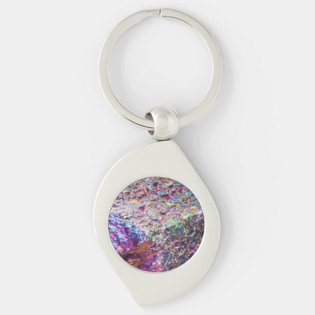 Rainbow Aura Crystals Schlüsselanhänger (Vorderseite)