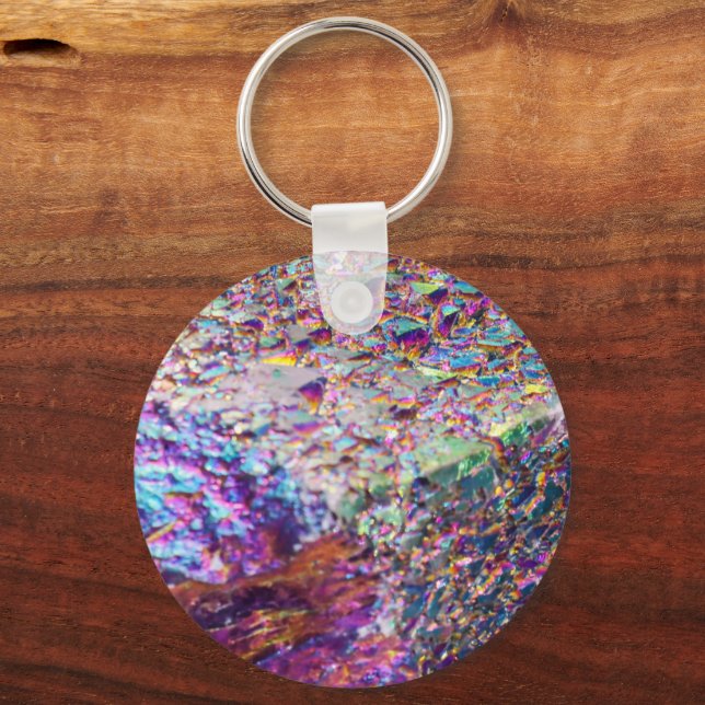 Rainbow Aura Crystals Schlüsselanhänger (Vorderseite)