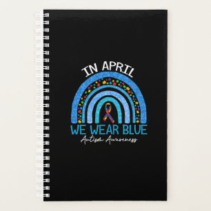 Rainbow Autism In avril We Wear Blue Autism