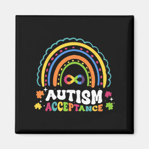 Rainbow Autismus Unendlichkeit Symbol Männer Fraue Magnet