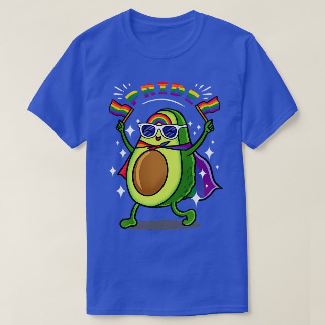 Rainbow Avocado 5 T-Shirt (Design vorne)