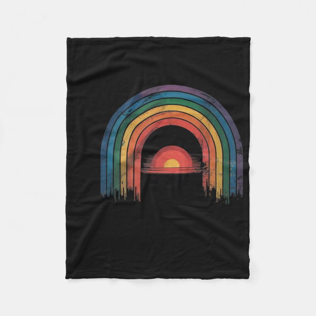 Rainbow Awareness AlVintag Fleecedecke (Vorderseite)