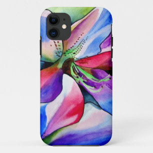 Rainbow Azalea Blume Original Aquarellmalerei Case-Mate iPhone Hülle