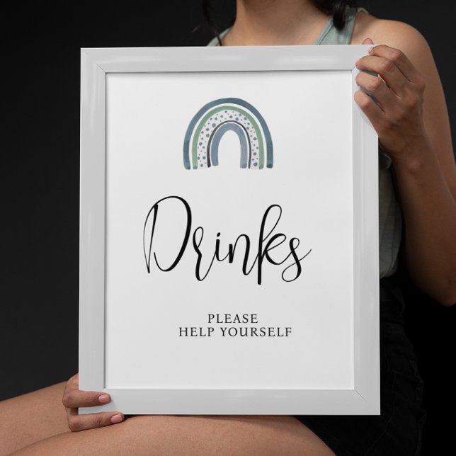 Rainbow Baby Boy Drinks Kinderdusche Schild (Von Creator hochgeladen)