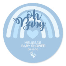 Rainbow Baby Boys Personalisiertes blaues Herz