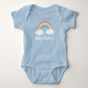 Rainbow Baby Brother Strampler