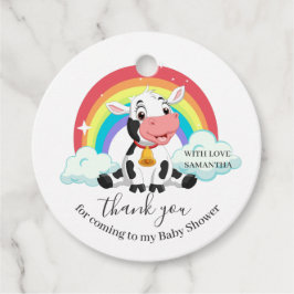 Rainbow Baby Cow Vielen Dank für Ihre Unterstützun Geschenkanhänger