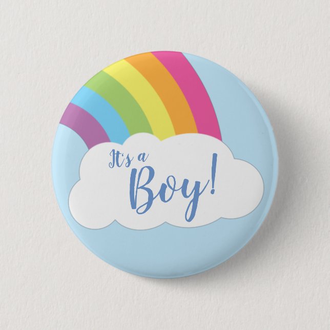 Rainbow Baby Dusche Button (Vorderseite)