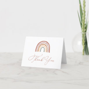 Rainbow Baby Dusche Danke Karte