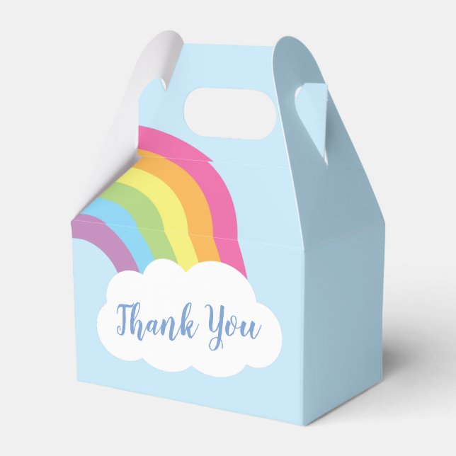 Rainbow Baby Dusche Geschenkschachtel (Vorderseite)