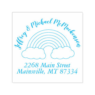 Rainbow Baby Dusche Permastempel