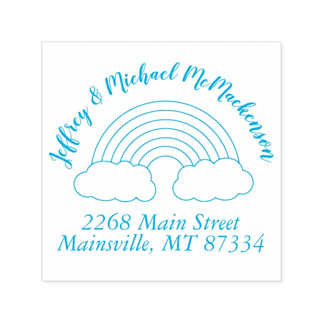 Rainbow Baby Dusche Permastempel (Design)