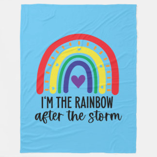 Rainbow Baby Fleecedecke