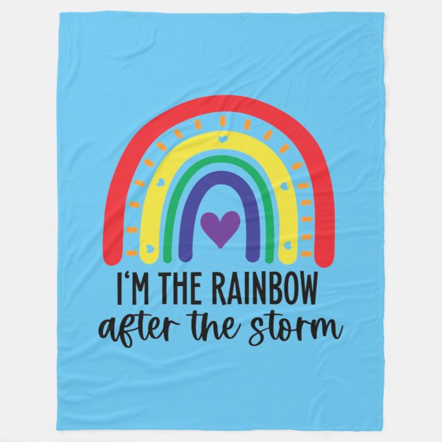 Rainbow Baby Fleecedecke (Vorderseite)