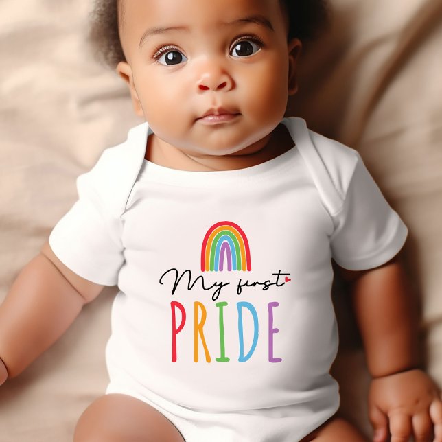 Rainbow Baby: Mein erster Stolz Bodysuit Baby Strampler (Celebrate your little one's first Pride with our adorable baby bodysuit! My First Pride)